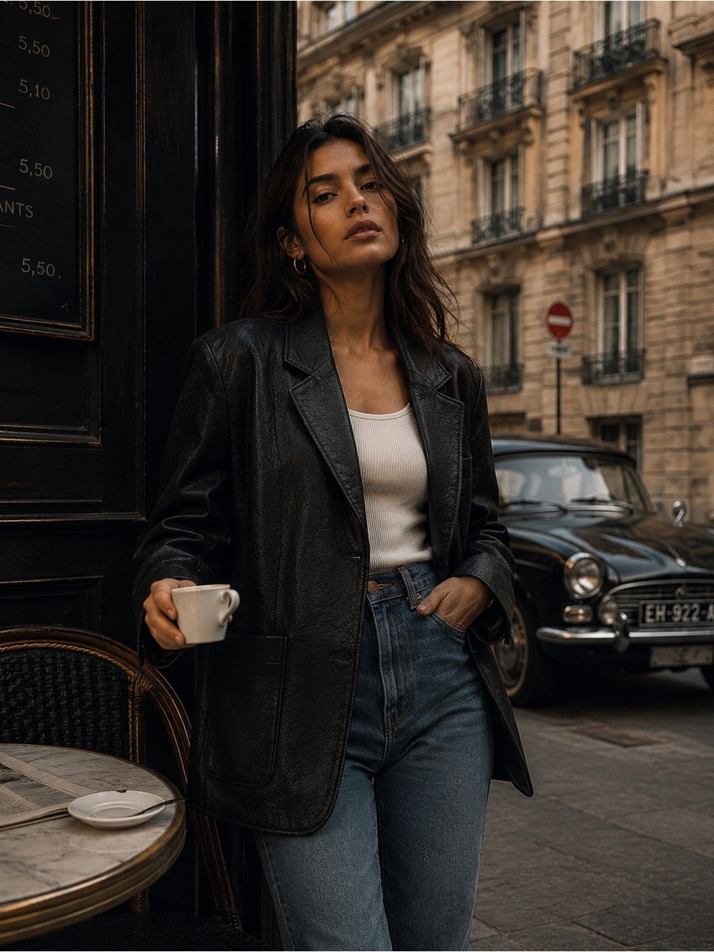 Yesterday I Was an XS… Next Day I Bought a L/XL Vintage Leather Coat